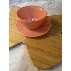 90’s Fiesta Wear Pink Tea Cup & Saucer
